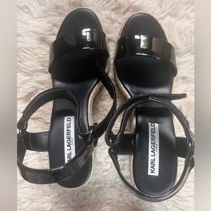 Karl Lagerfeld parisEspadrille wedge Sandals black 37.5